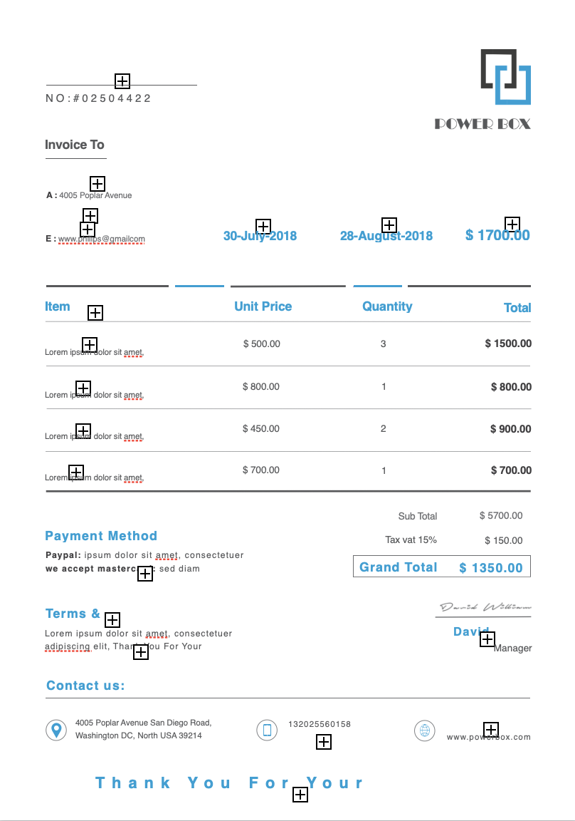 Free Invoice MS Word Template